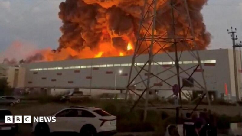 Ukrainian Drone Strikes Damage Wildberries Retail Warehouses