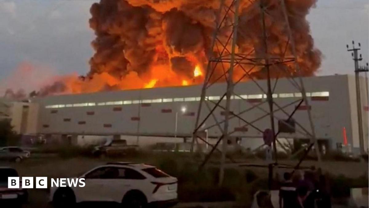 Ukrainian Drone Strikes Damage Wildberries Retail Warehouses