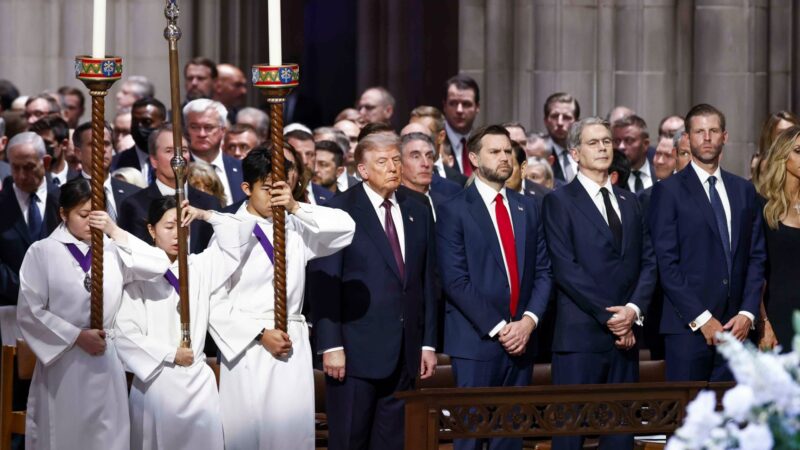 Donald Trump and world leaders attend Lindsey Graham’s funeral