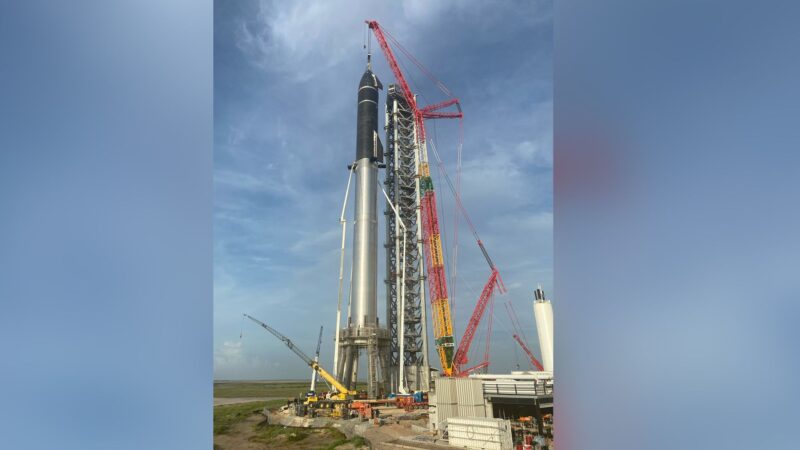 Boca Chica Stacking Test Sets New Height Record