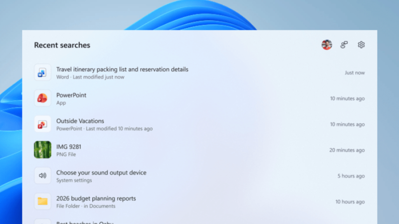 Microsoft Tests Streamlined Windows 11 Search Experience