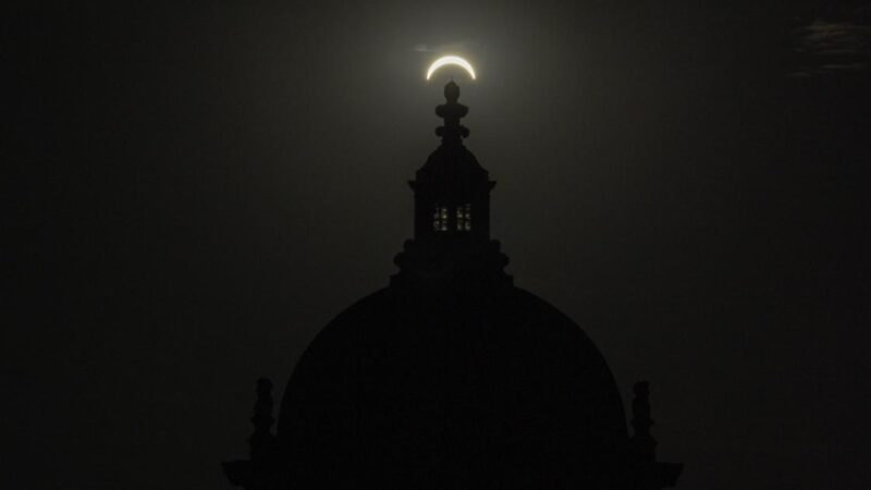 Yorkshire Crowds Witness Rare Partial Solar Eclipse