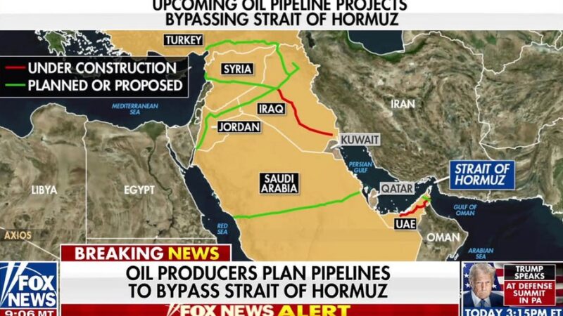 Oil producers plan pipelines to bypass Strait of Hormuz amid Iran