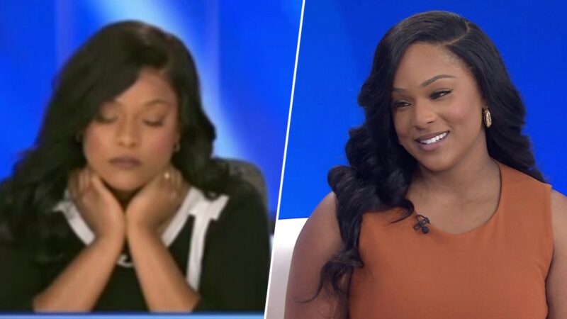 Dominique Dillon Reacts After Falling Asleep Live on Air