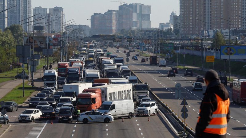 Russian Drone Strikes Damage Kyiv Northern Bridge and Sever Traffic Lines