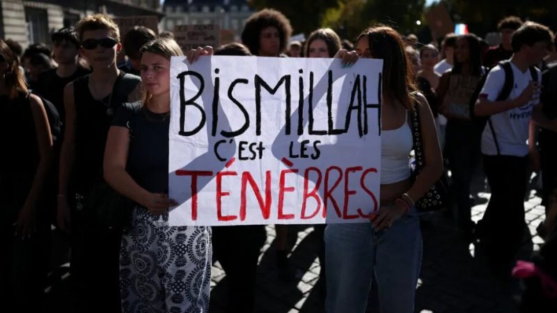 French Students Use Slogan Amid Claims of Police Infiltration