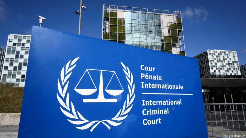 This general view shows the exterior of the International Criminal Court (ICC) in The Hague on March 28, 2026. The United