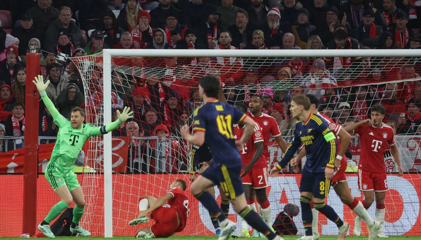 Arsenal and Bayern Munich Draw 2-2 After Declan Rice Equalizer