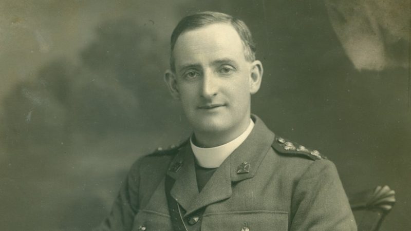 Fr Willie Doyle was killed when he went to the aid of two wounded Irish officers during the Battle of Paschendaele in 1917