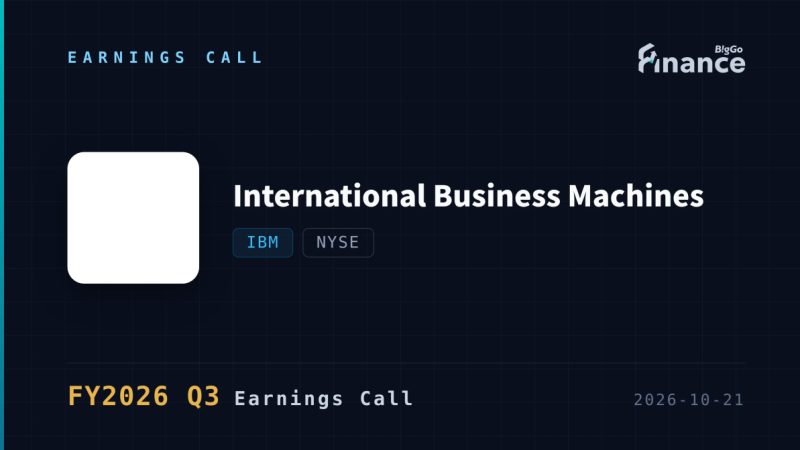 [International Business Machines Q3 2026 Earnings Call] IBM Lifts Free Cash Flow Growth Outlook Above 