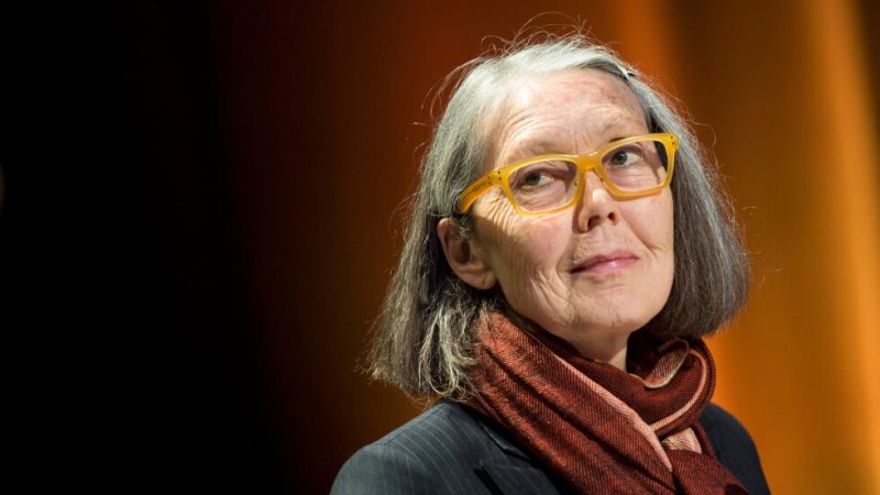 Canadian poet Anne Carson, winner of the 2026 Nobel Prize in Literature, performs her work "Antigonick" at the Moderna
