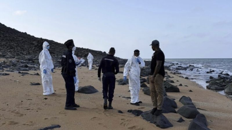 This image provided by the International Organization for Migration shows authorities intervening after a migrant ship