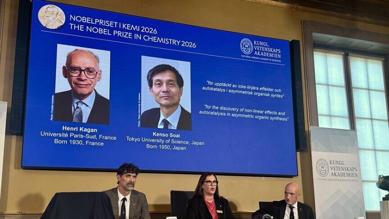 Henri B. Kagan and Kenso Soai Win 2026 Nobel Prize in Chemistry