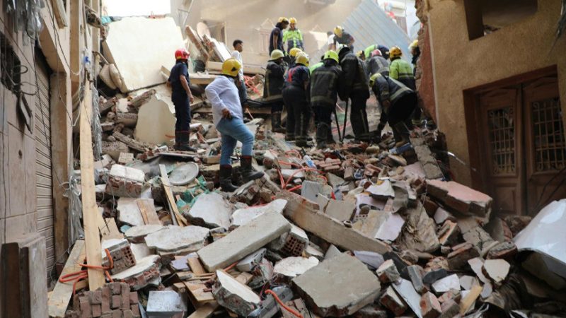 Rescue crews in Cairo completed a 10-hour search following the collapse of a residential building