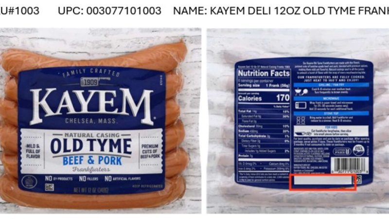 Approximately 1,584,361 pounds of ready-to-eat (RTE) meat and poultry products distributed nationwide are being recalled