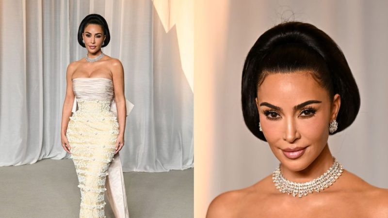 Kim Kardashian Wears 1951 Balenciaga Gown at Academy Museum Gala