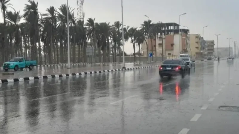 Atmospheric Instability Brings Winds and Rain to Egypt
